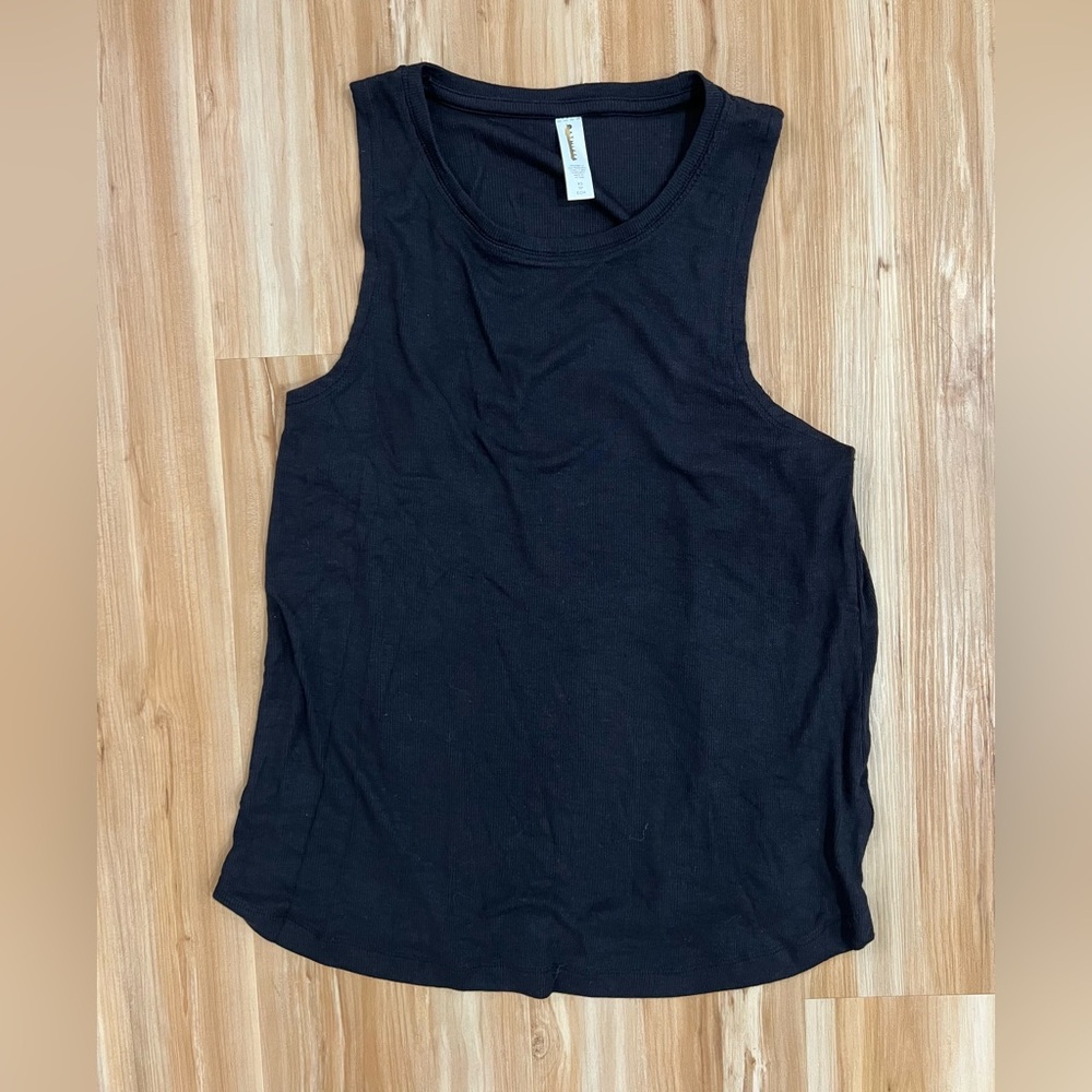 Athleta Well Rested Rib Sleep Tank Black NWOT - Picture 6 of 8